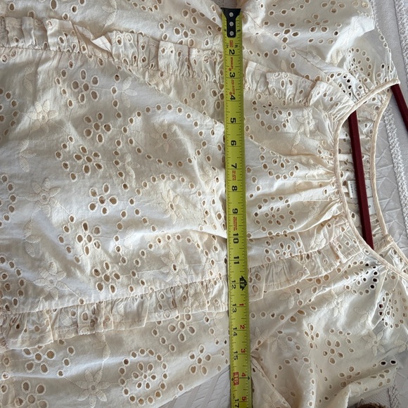 Joie Cream Eyelet Blouse - Picture 4 of 6